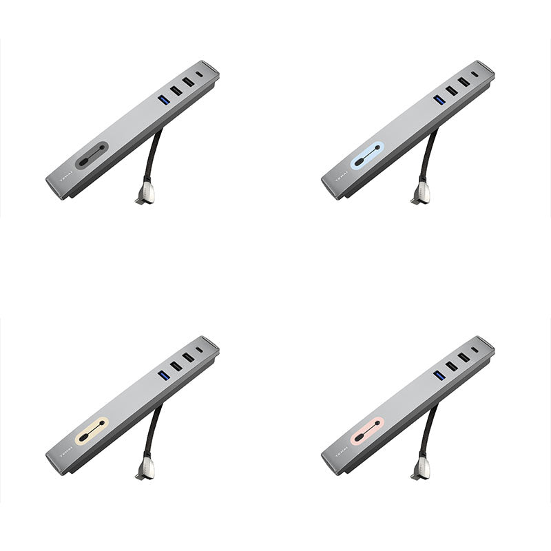 Temai USB Hub m/ 4 USB og kabelhåndtering - Model 3 2021-2023/Model Y 2021-2024