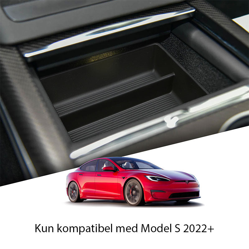 Oppbevaringsskuff til midtkonsoll for Model S 2022+