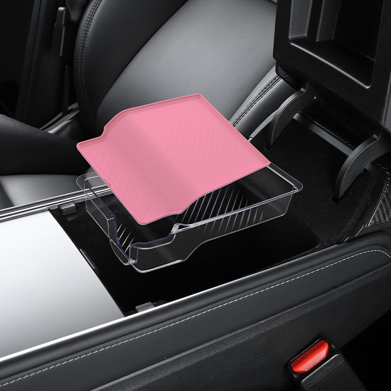 Oppbevaringsboks under armlenet Crystal - Model 3 2021-2023/Model Y 2021-2024