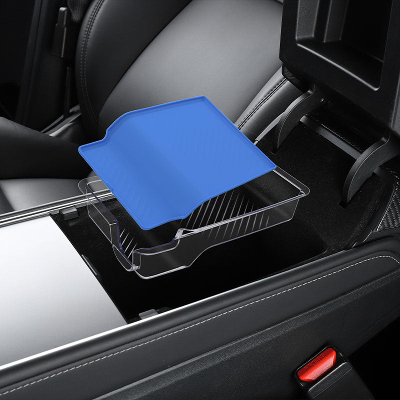 Oppbevaringsboks under armlenet Crystal - Model 3 2021-2023/Model Y 2021-2024
