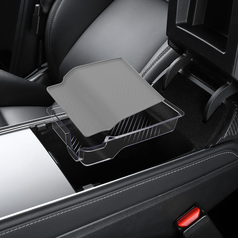 Oppbevaringsboks under armlenet Crystal - Model 3 2021-2023/Model Y 2021-2024
