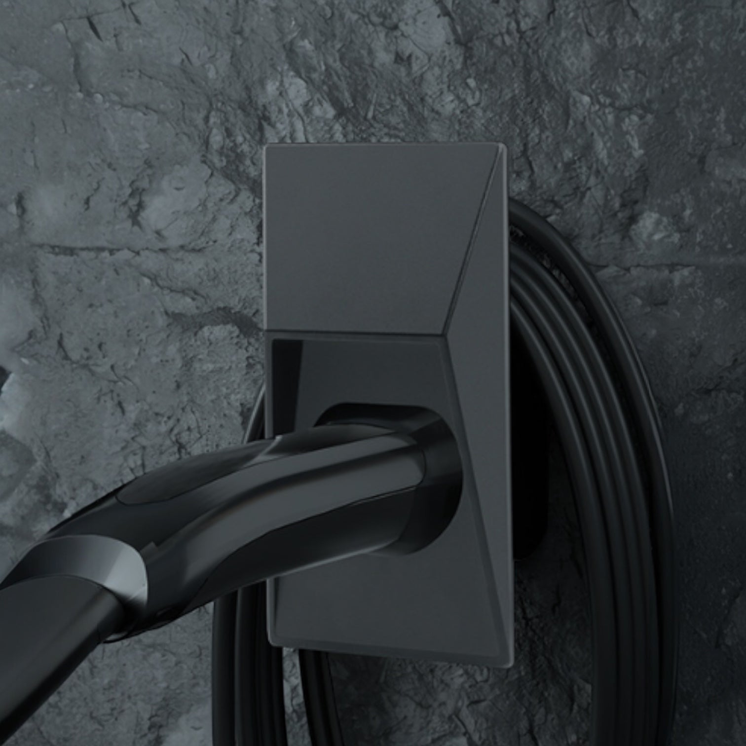 Cyber Holder for ladekabel Type 2 - Svart