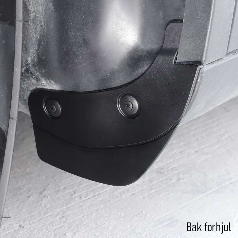 Jaetut laastarit etupyörien ja takapyörien takana 4 kpl - malli y