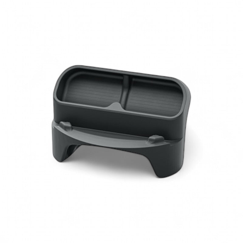 Solbrilleoppbevaring og mobilholder foran ratt for Model 3 2024+