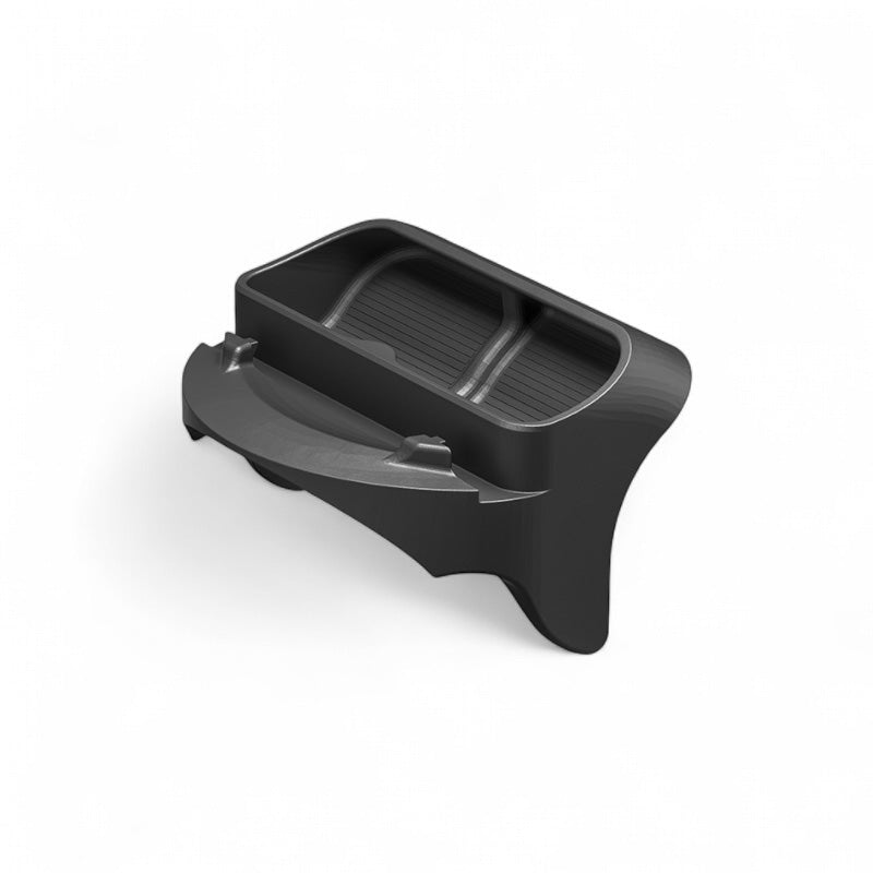 Solbrilleoppbevaring og mobilholder foran ratt for Model 3 2024+