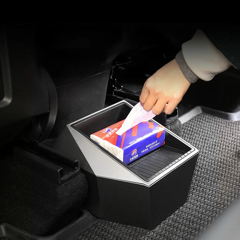 Cybertruck inspirert oppbevaringsboks til baksetet for Model Y 2021-2024