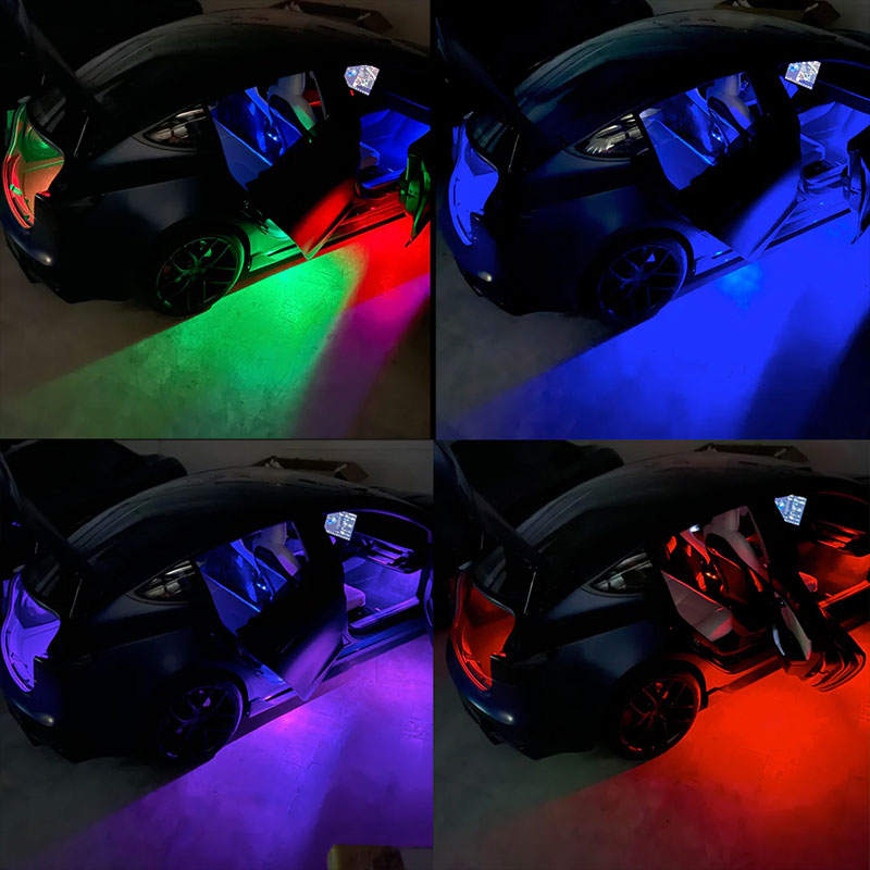 LED-Light RGB 2 kpl kaukosäätimellä