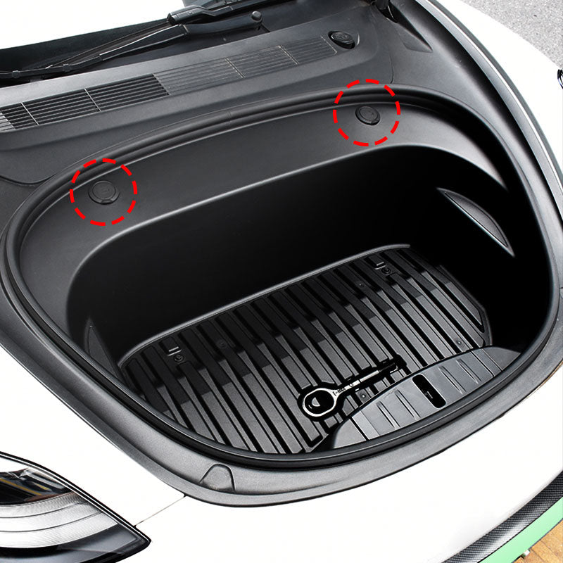 Kansi ruuvireiteille Frunkissa - malli 3 (2018-08.2023)