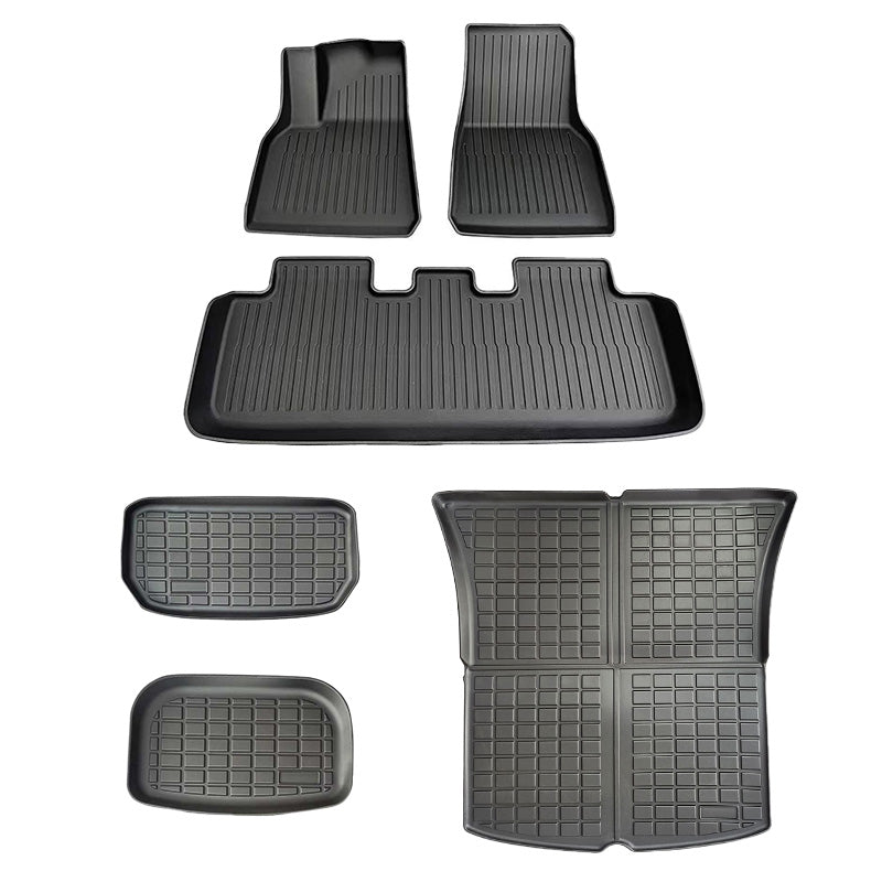 Premium TPE Allværsmatter 6 deler - Model Y 2025+