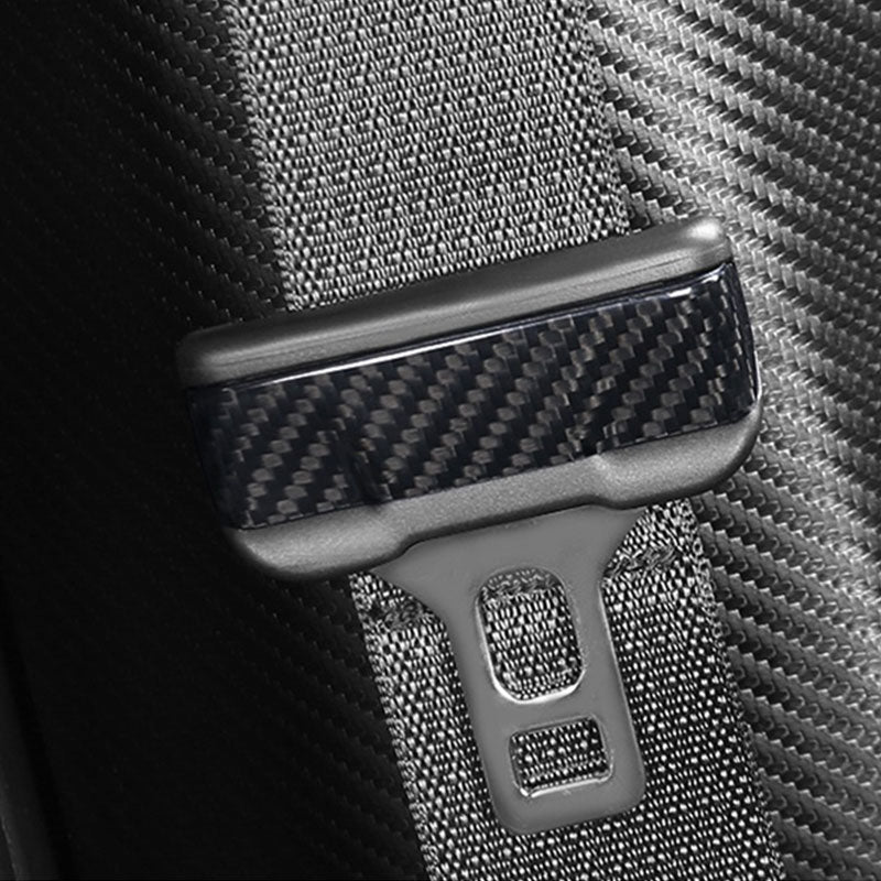 Ekte karbonfiber - Deksler til setebelte for Model 3 2018-2023/Model Y 2021-2024