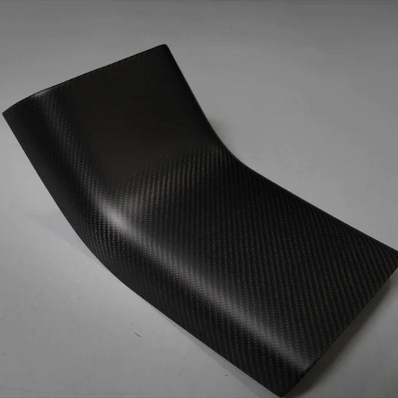 Ekte karbonfiber - Deksel til midtkonsoll bakside - Model 3 2020-2023/Model Y 2021-2024