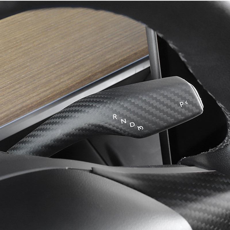 Real Carbon Fiber - Kankit vaihdevalitsimelle - malli 3 2018-2023/malli Y 2021-2024