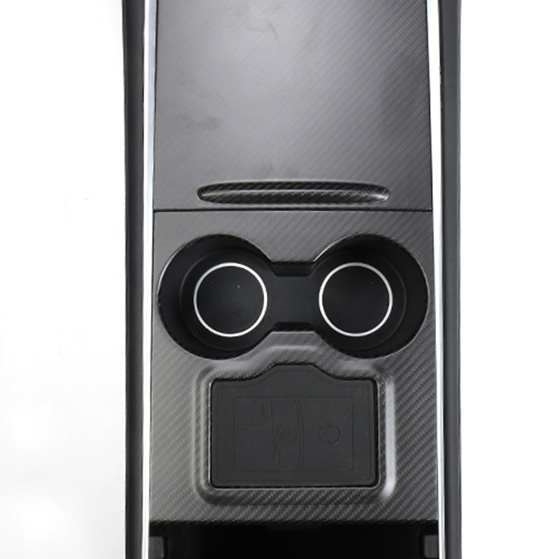 Ekte karbonfiber - Deksler til midtkonsoll - Model 3 2020-2023/Model Y 2021-2024