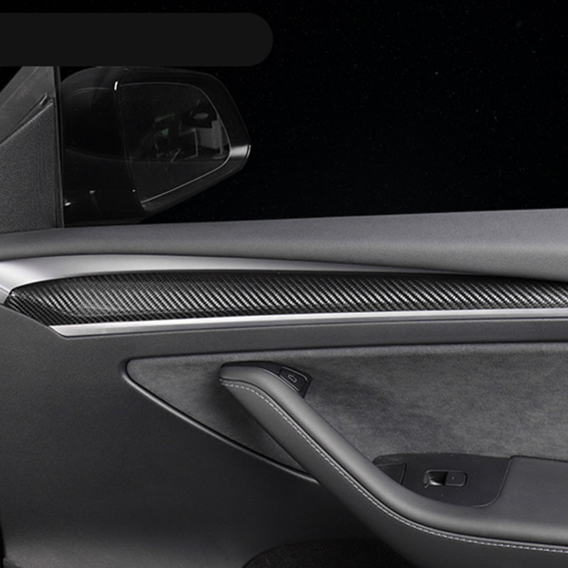 Ekte karbonfiber - Deksler til dørpaneler for Model 3 2021-2023/Model Y 2021-2024