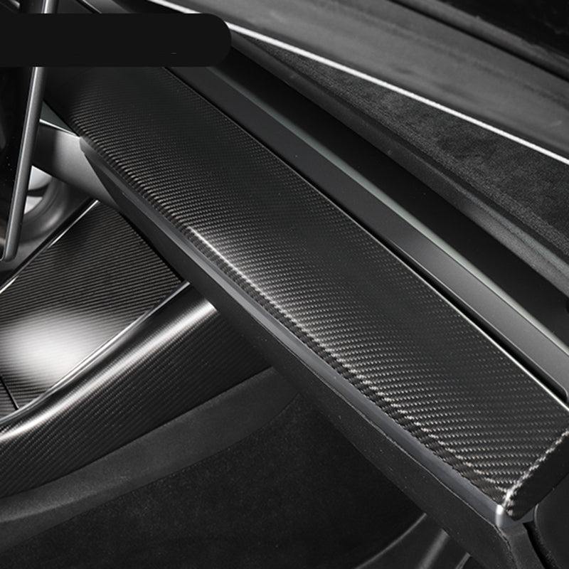 Ekte karbonfiber - Deksel til dashbord for Model 3 2021-2023/Model Y 2021-2024