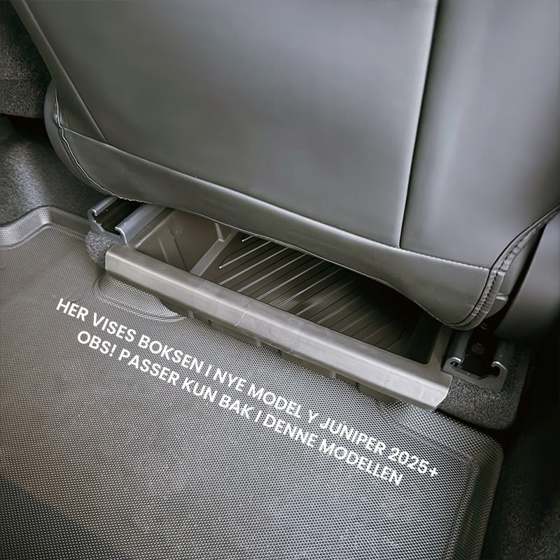 Oppbevaringsboks under sete for Model Y 2021-2025+