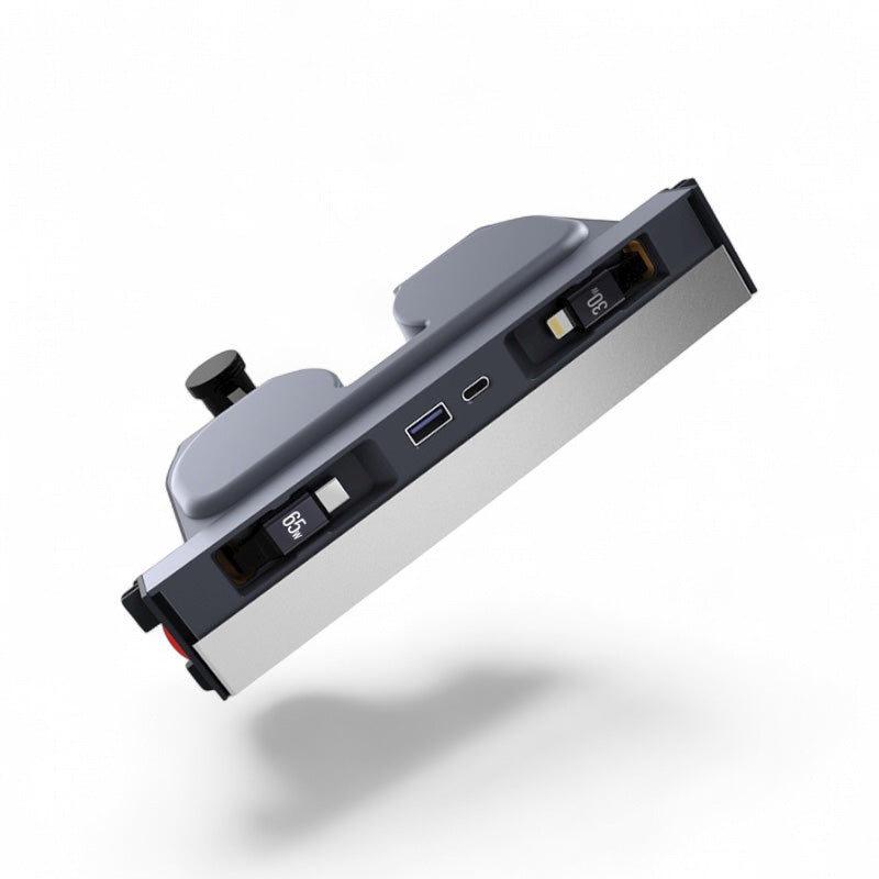 Dockingstasjon med ladekabler USB-C+Lightning - Model 3 2024+/Model Y 2025+