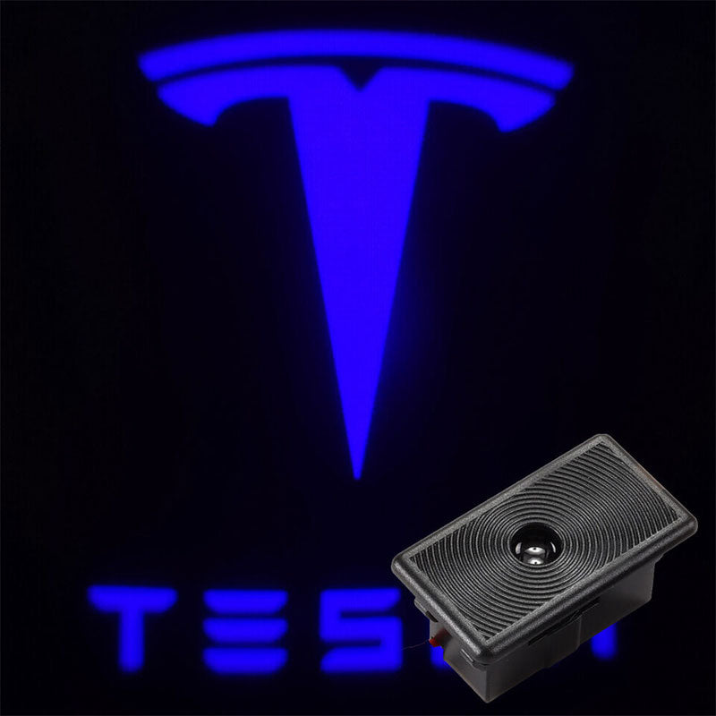 Dørlys med logo 2 stk - TESLA