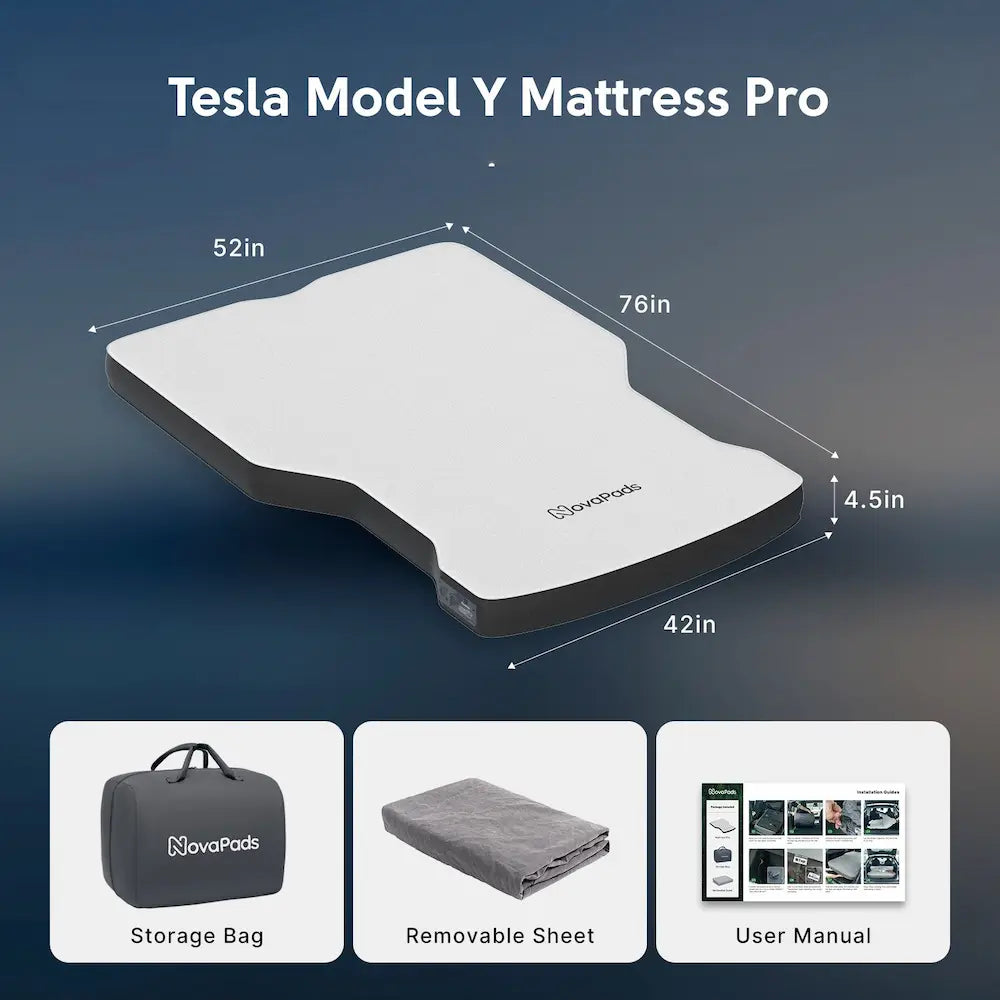 NovaPads Air-Foam Mattress Pro for Tesla Model Y